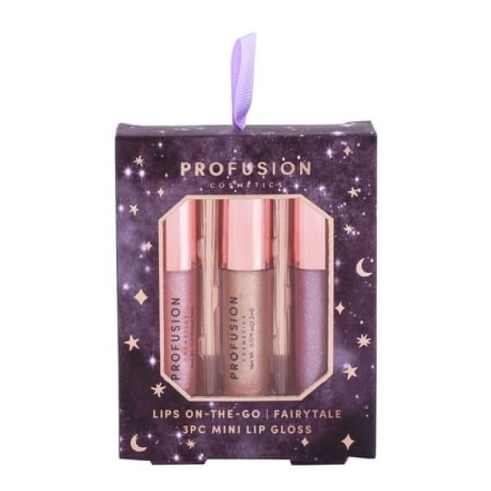 Profusion Cosmetics Fairytale Mini Lip Gloss Set - Pink and Purple